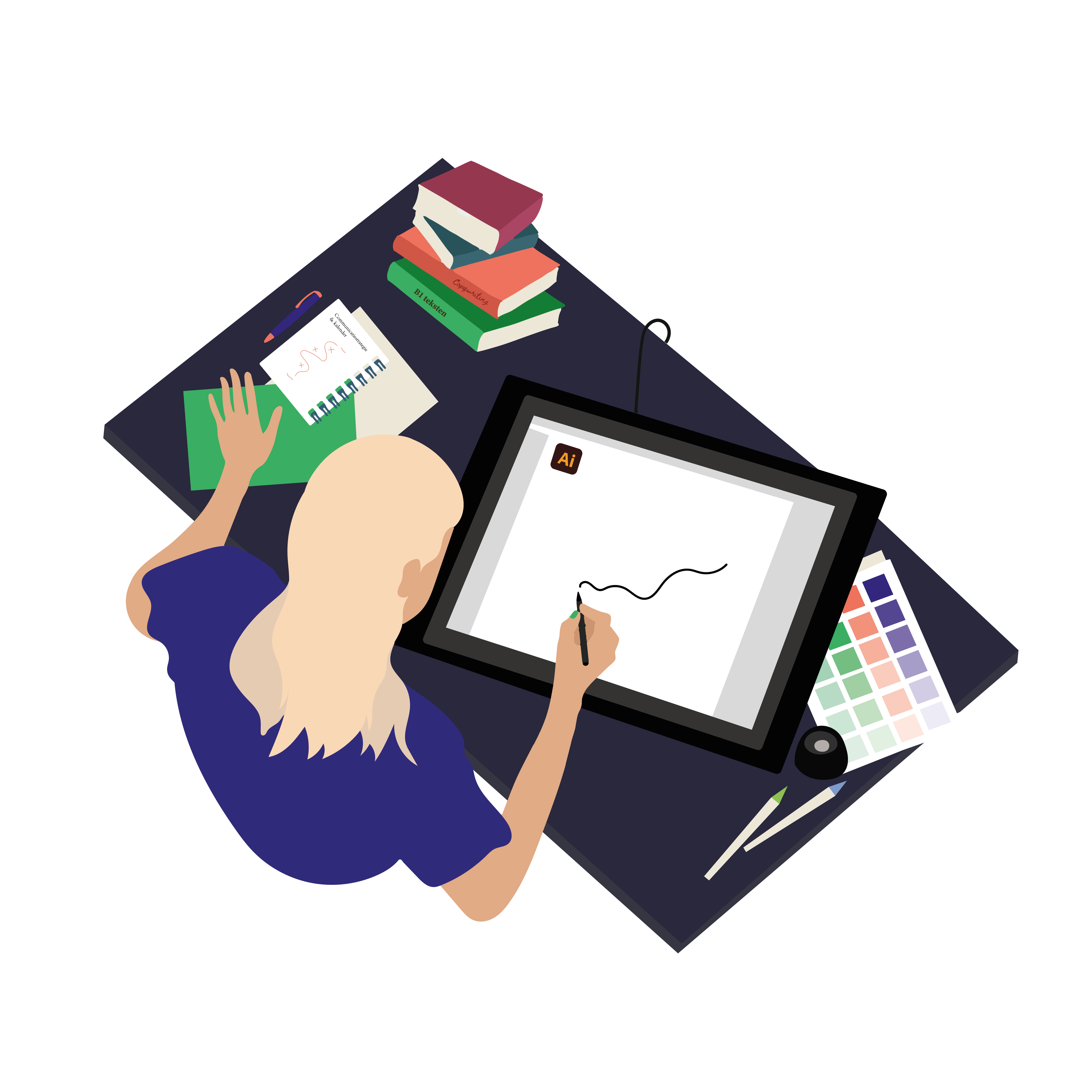 Freelance tekstschrijver illustrator infographic maker